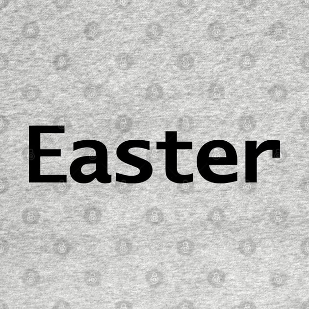 Easter Minimal Text Typography by ellenhenryart